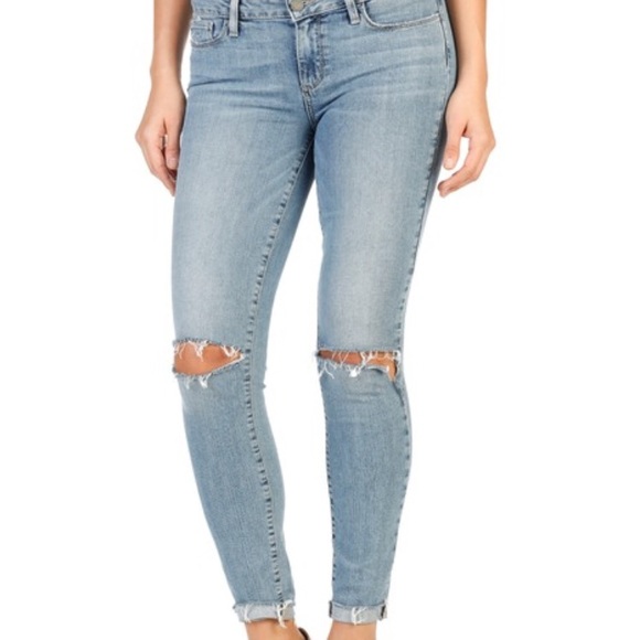 PAIGE Denim - Paige verdugo ankle skinny jeans Bella destructed